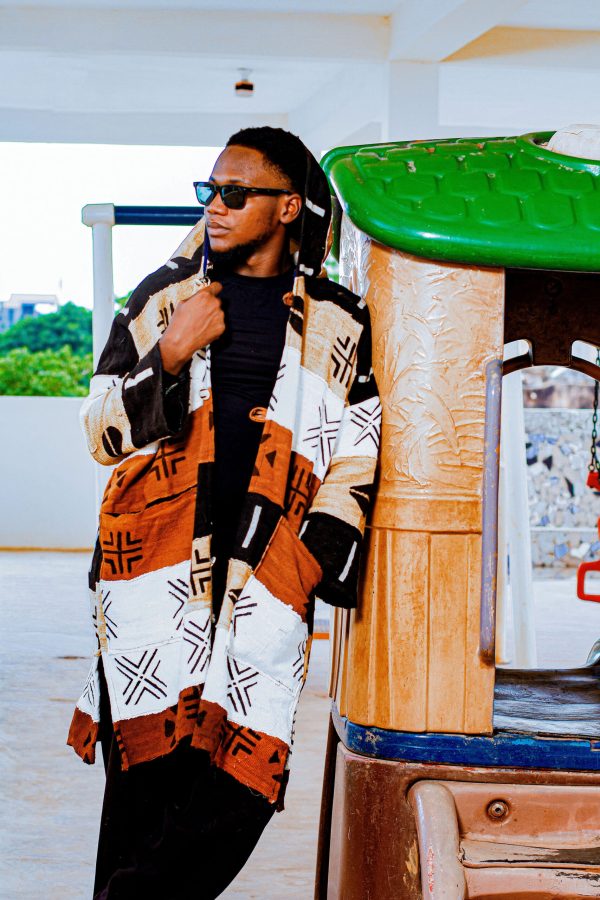 Cape à Capuche en Bogolan