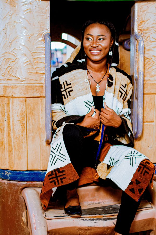 Cape à Capuche en Bogolan