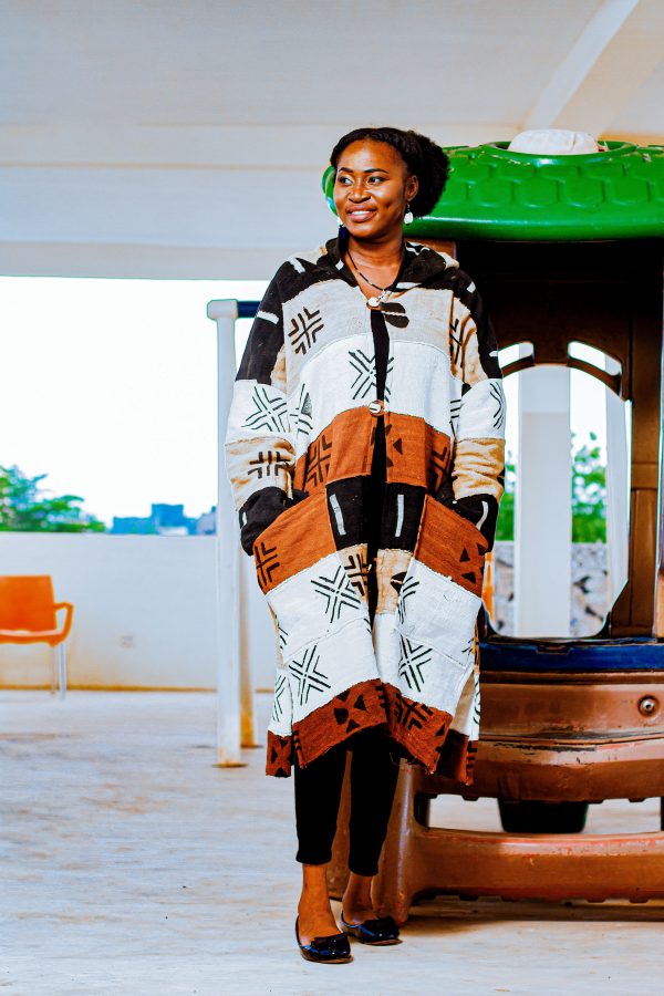 Cape à Capuche en Bogolan