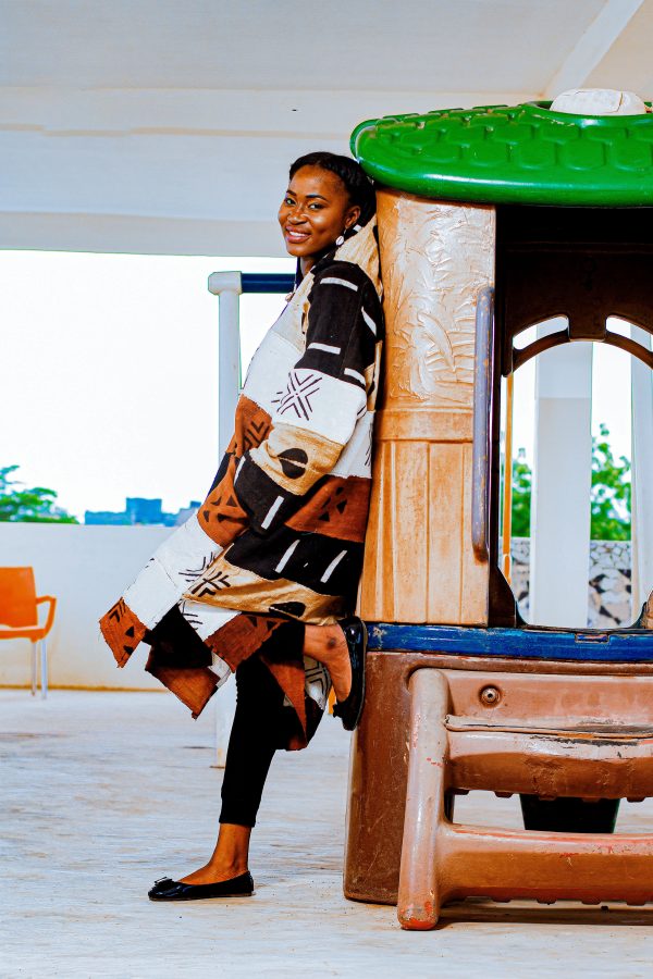 Cape à Capuche en Bogolan