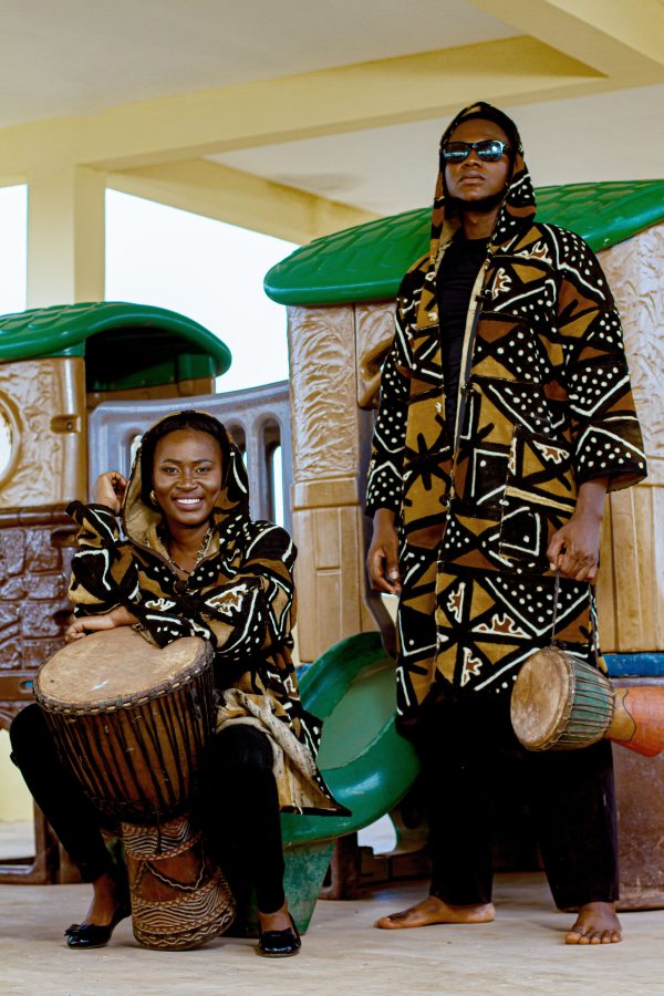 Cape à Capuche en Bogolan
