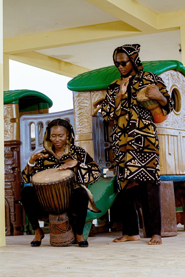 Cape à Capuche en Bogolan