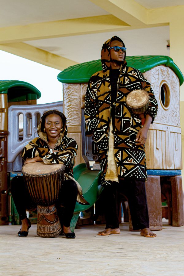 Cape à Capuche en Bogolan