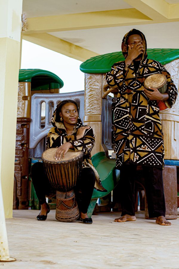 Cape à Capuche en Bogolan