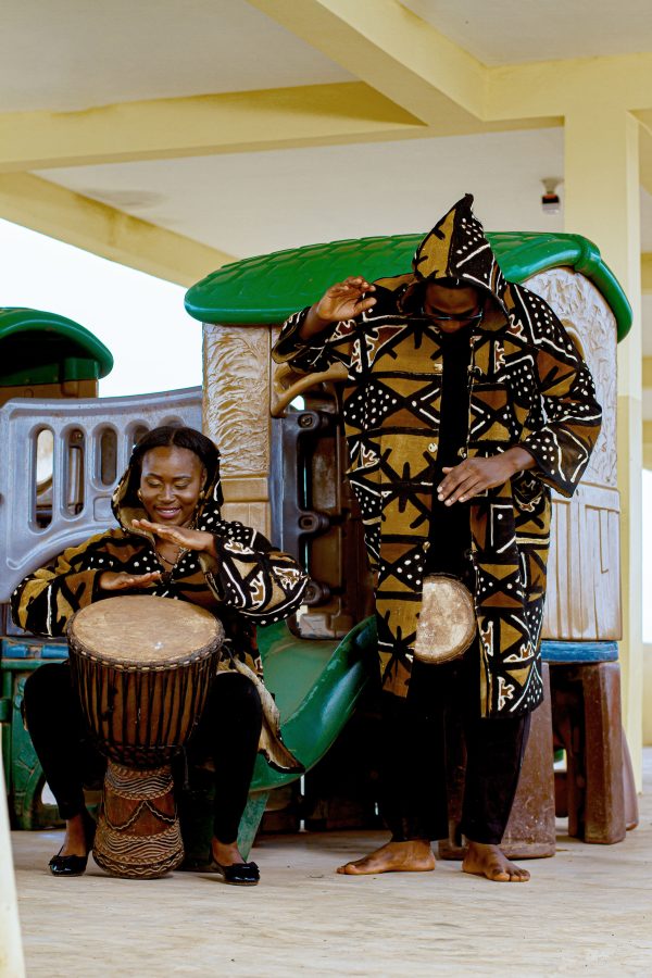 Cape à Capuche en Bogolan