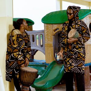 Cape à Capuche en Bogolan