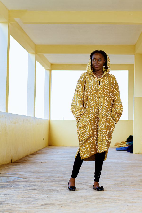 Cape à Capuche en Bogolan