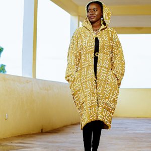 Cape à Capuche en Bogolan