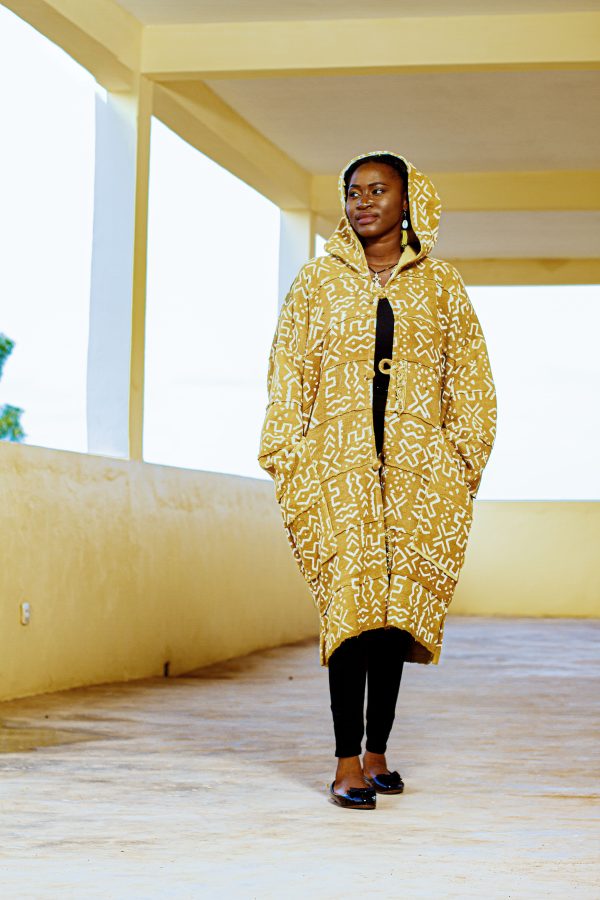 Cape à Capuche en Bogolan