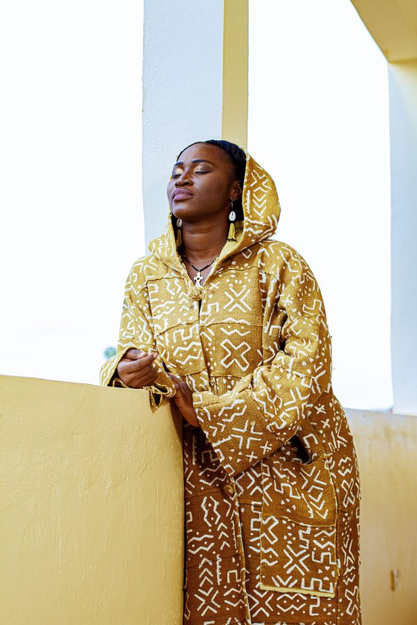 Cape à Capuche en Bogolan
